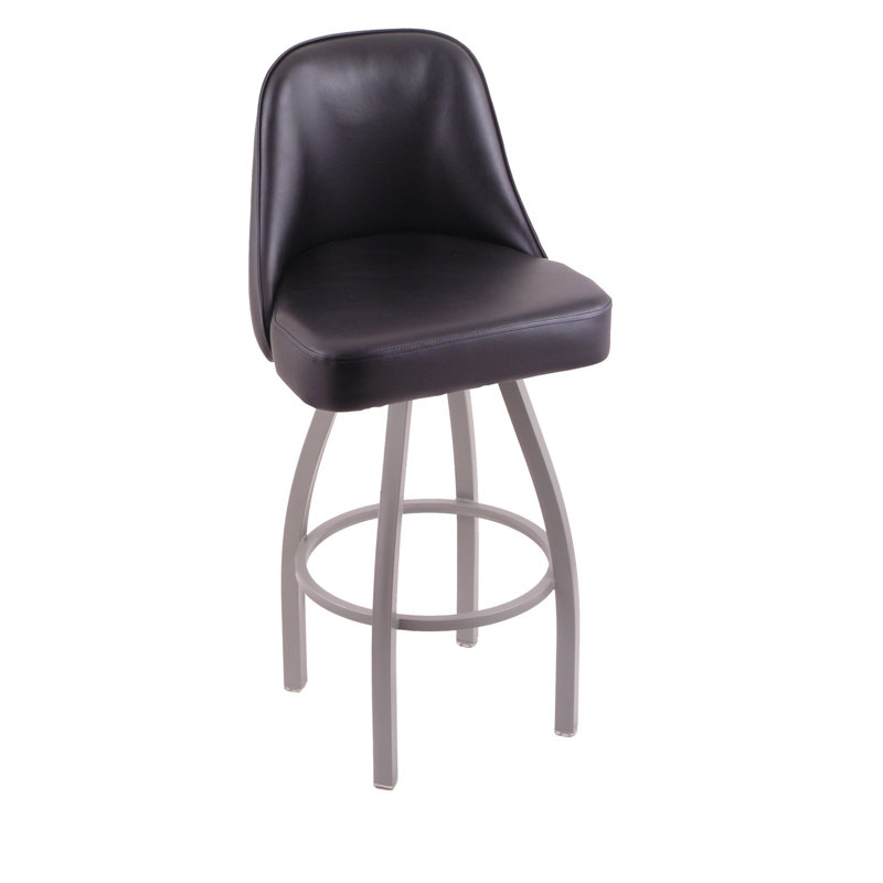 840 Grizzly Swivel Bar & Counter Stool, Anodized Nickel, Extra Tall (36" Seat Height)