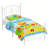 Twin Size Platform Bed Frame with Unique Butterfly-Shaped Headboard and Footboard-799586025