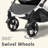 Convertible Baby Stroller, Folding High Landscape Infant Carriage, Adjustable Canopy, Diaper Bag, Anti-Shock-118303000