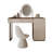 Makeup Vanity with Light mirror,2 drawers,1 chair
