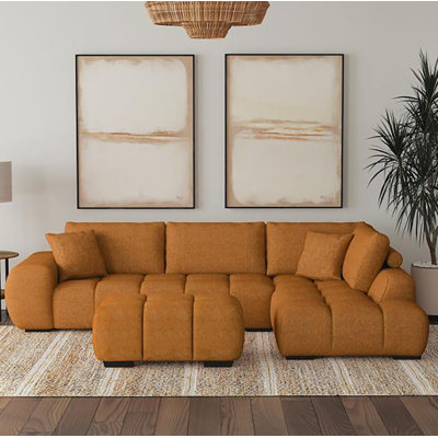 Canapé modulaire avec repose-pieds Hodapp