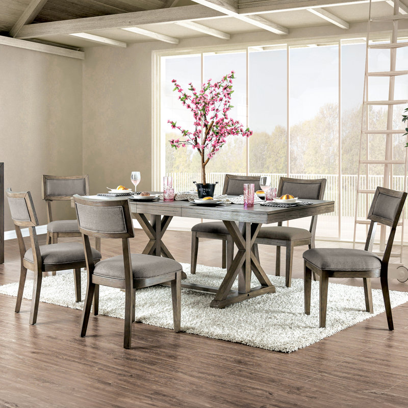 Ensemble de salle à manger Harto Rudasil, 7 pièces : table, 6 chaises