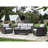 Sovera 3 Seater Dining Set Rising Table Grey