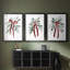 Christmas Holiday Art XVIII - Custom encadrée de qualité supérieure avec mat - 3 pièces-976301226-976301227