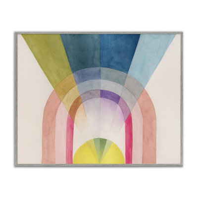 Sun Rays & Rainbow Framed Giclee Art by Grace Popp