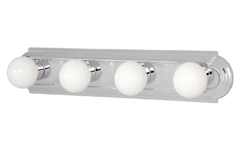 4 - Light Dimmable Bath Bar, Matte Nickel