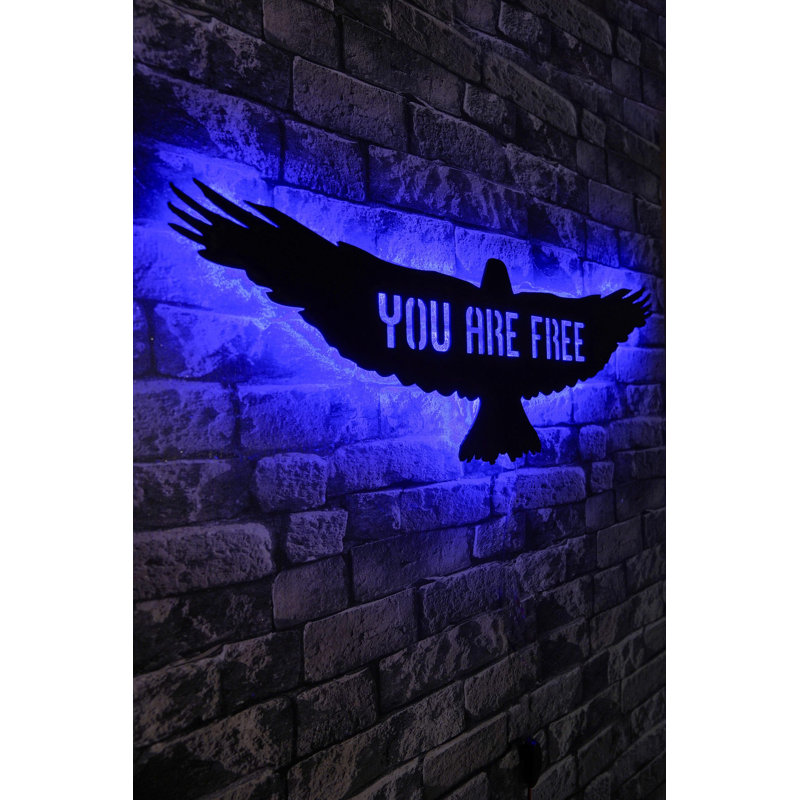 Decorative LED Lighting with Black MDF Base, 9.4 x 31.5 inches | 60 LEDs/m LED Stripes, 12V 1A DC Output Adapter, 12.2 ft Cord Length | 25.2 Watts, Stunning Blue Color, Perfect for Home Decor & Ambiance