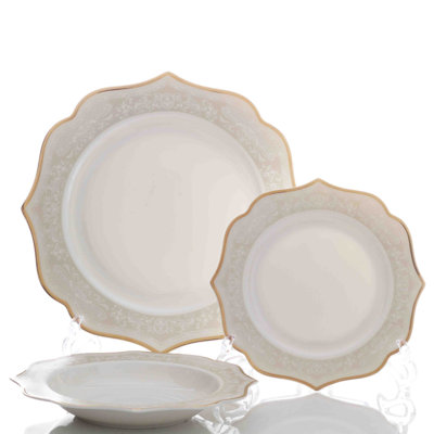 Strawn Bone China Dinnerware Set 18 Piece - Service for 6