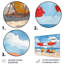 Red Blue Italian Beachside Escape - Ensemble de décoration murale plage-880900031-880900030