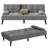 Adjustable Loveseat Sleeper With Retractable Cup Holders-2098208309