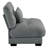 Milano Armless Sofa W/1 pillow - Gray