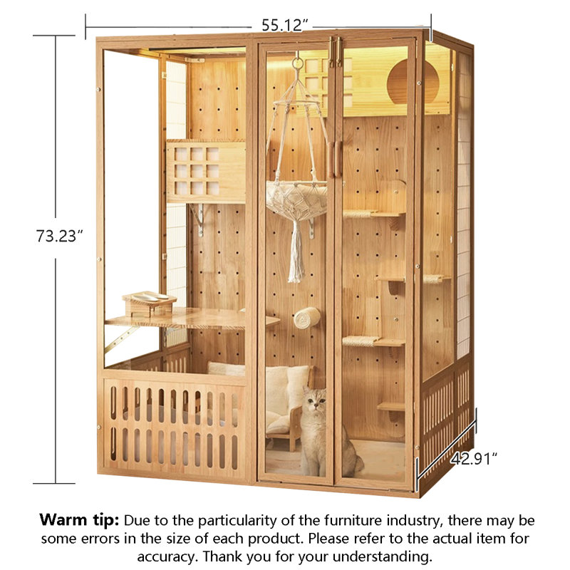 Oversized Space Voice-Controlled Light Modular Cat House
