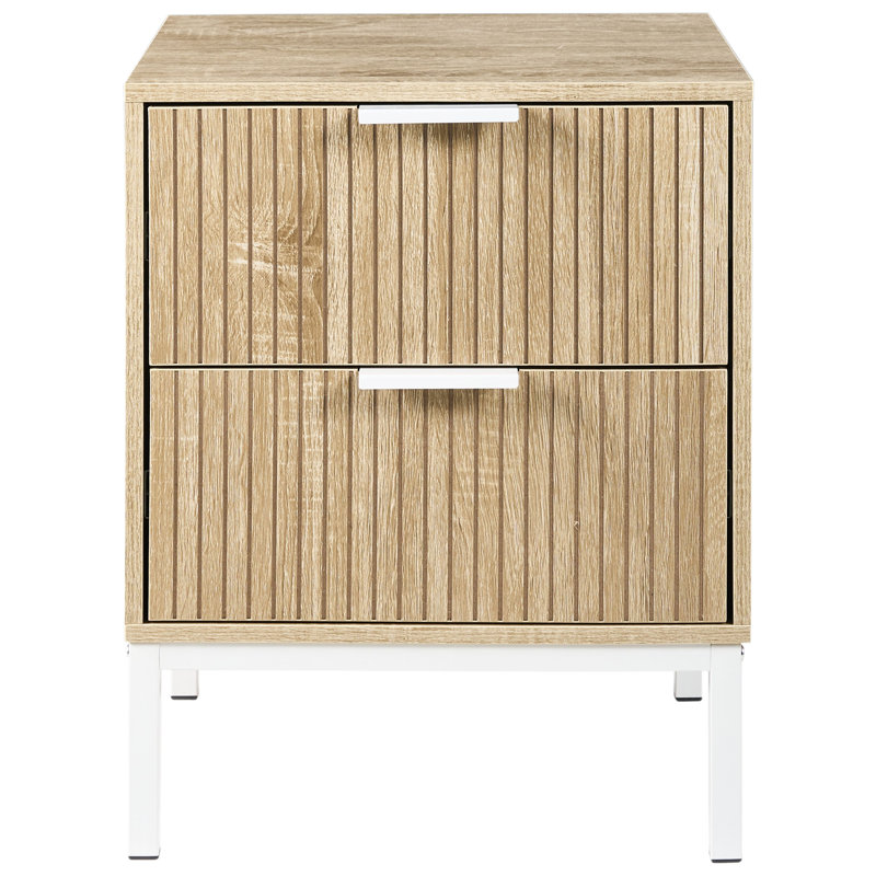 ROYALLA 40cm W Manufactured Wood Bedside Table