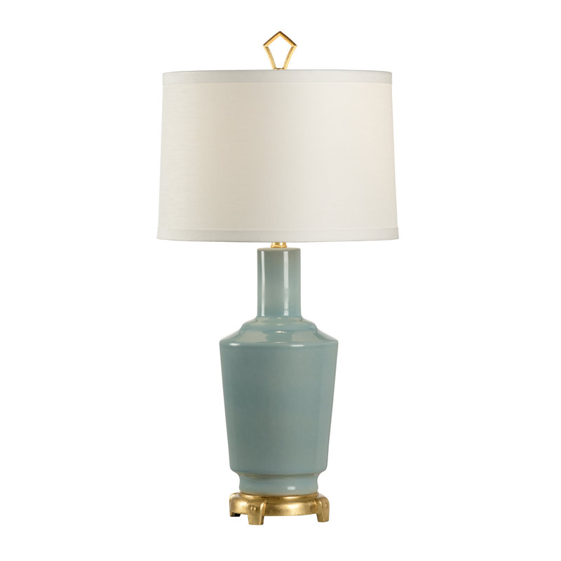 Coastal Ceramic Table Lamp, Sea Mist