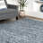 Esch Shag Tasseled Power Loom Performance Blue Rug-1301080870