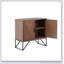 Armoire d'appoint en bois, base en métal