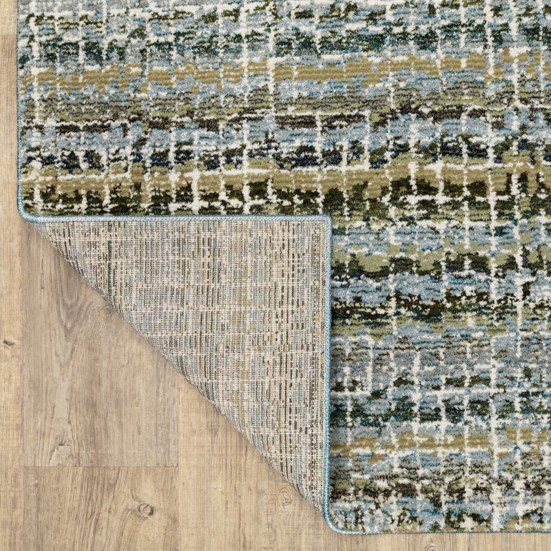 Torge Performance Abstract Indoor Rug, Runner 2'6" x 12'
