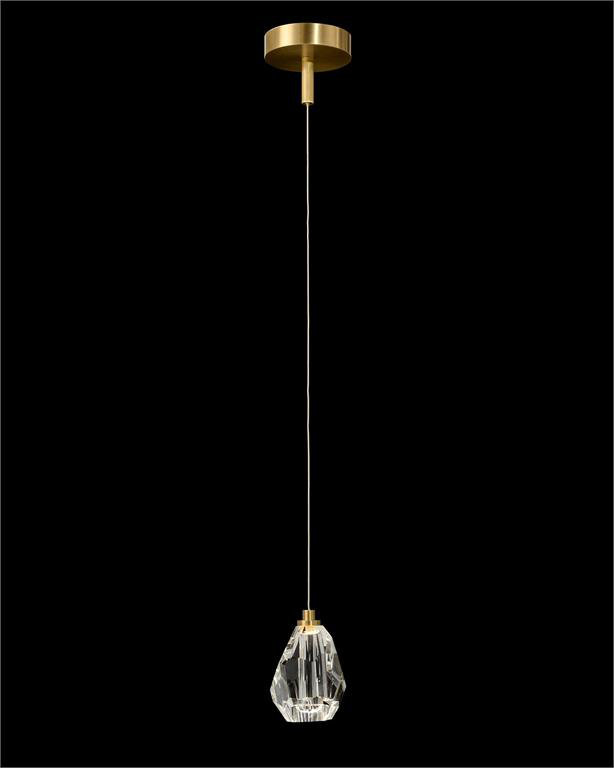 1 - Light Antique Brass Single Pendant
