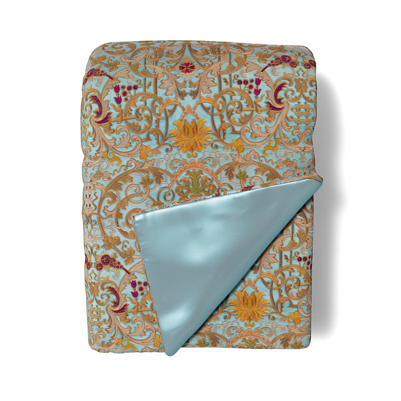 The Met x Ann Gish Venezia Polyester Throw, Blue