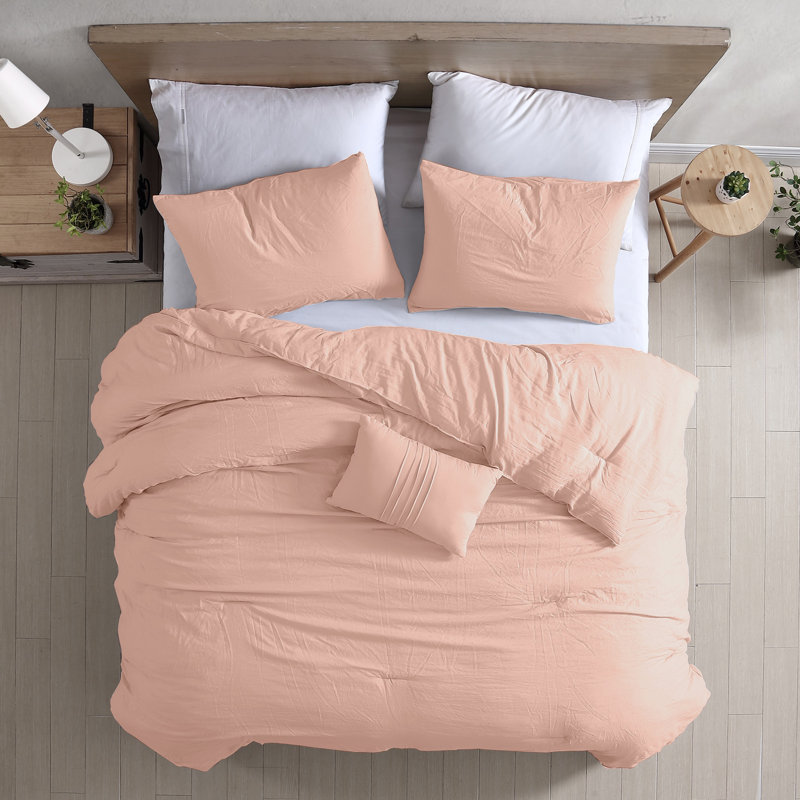 Fils modernes - ensemble d'édredon Beck - microfibre brossée en duvet synthétique - ensemble de couvre-lit toutes saisons élégant - comprend édredon, taies décoratives et coussin décoratif