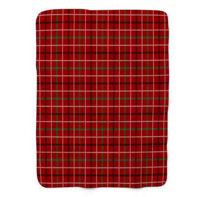 Reindeer Plaid - 1 Piece Premium Sherpa Blanket 0047