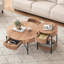 Table de bout Table de bout ronde avec tiroir Table de bout ronde en bois-1160502685