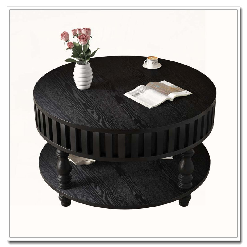 Table basse Farmhouse, Noir