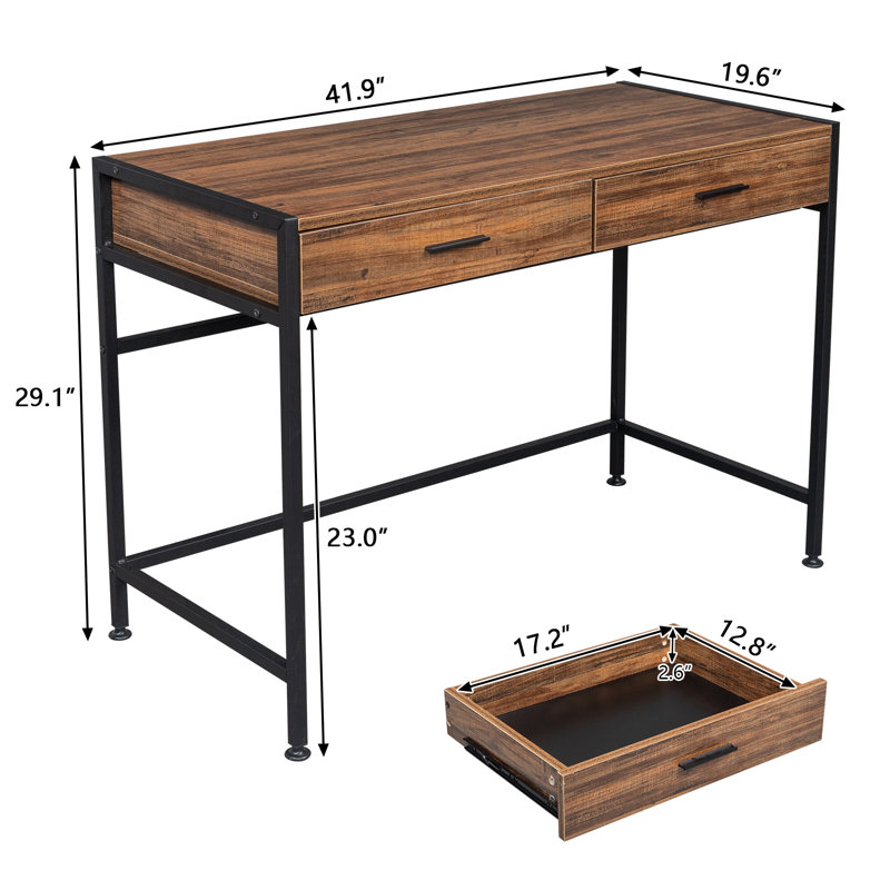 Barchetta Steel Computer Desk