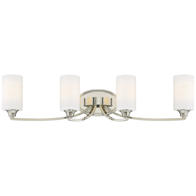 Latitude Run Edgebrooke Polished Nickel Vanity Light