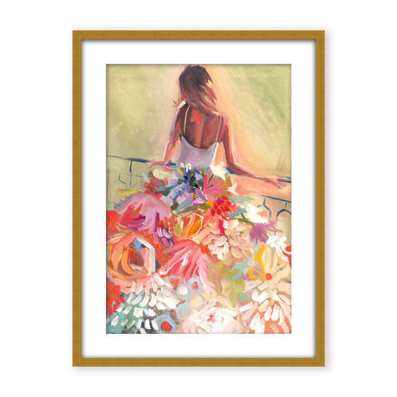 Nature Inspired Blossom Reverie: The Enigmatic Backdrop, 30" H x 24" W x 2.375" D, Black, Framed Canvas