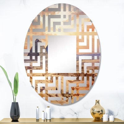 Miroir mural oval