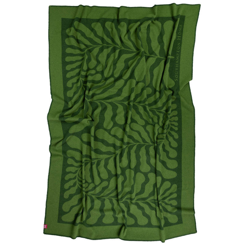 Southampton Home Merino Wool Fleece Throw ~ Leaf ~
