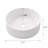 14" White Ceramic Round Vessel Bathroom Sink