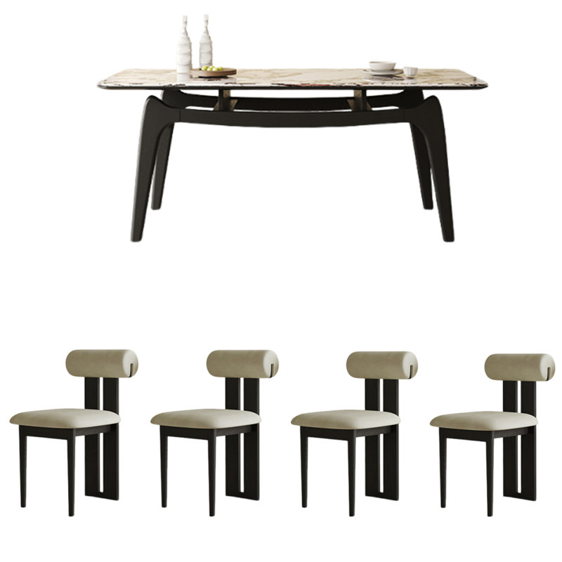 Table de salle à manger simple, H 29,53 po x L 55,12 po x l 31,5 po