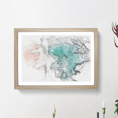 Montara Beach in California - Picture Frame Graphic Art Print