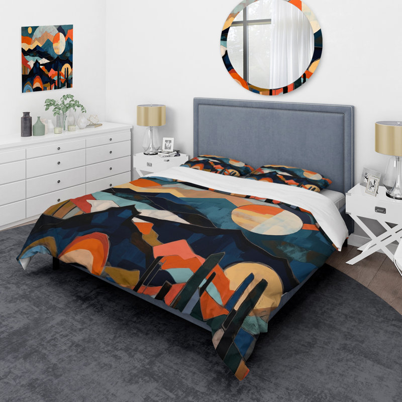 Ensemble de housse de couette Mid Century Perspectives III - Mid Century Modern