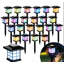 Paquet de 2 lumières de jardin à énergie solaire multicolores RVB, auto-extensible IP44 imperméable pour éclairage de paysage en plastique PP-132151680