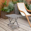 Table de patio pliante carrée pour l'extérieur