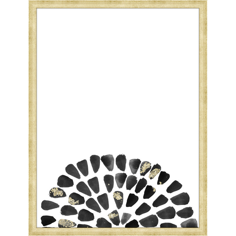 "Phases Shadow Black 1", reproduction d’art sur toile encadrée