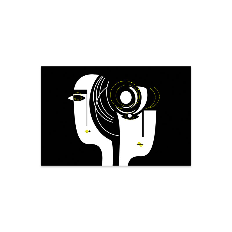 «The Couple» par Soul Curry - impression non encadrée, H 16 po x l 24 po x P 0,25 po