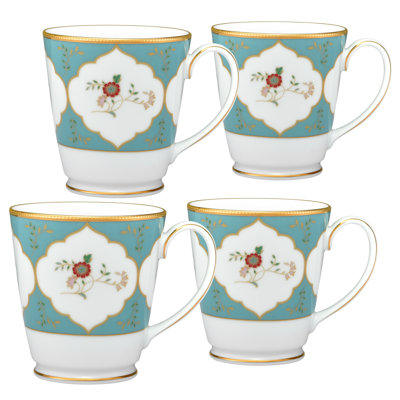 Noritake Lodi's Morning Set of 4 Mugs, 12.5 oz.