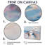 Gris, rose, minimalisme, village, mirage III - ferme, décoration murale-453032965-360646412