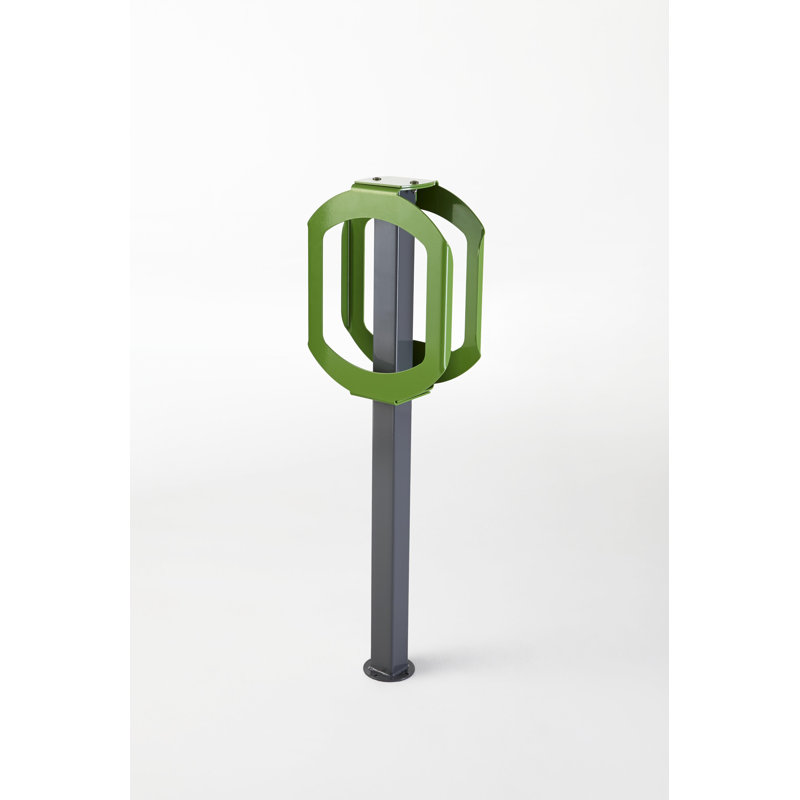 Support pour 2 vélos ancrés, Vert