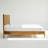  Bosk Acacia Wood Bed Frame with Headboard, King Size Fluted Pattern Inspired, Mid-Century Modern Style Platform Bed – FSC Certified, Noise-Free, Easy Assembly, No Box Spring Needed-121121533-121121534
