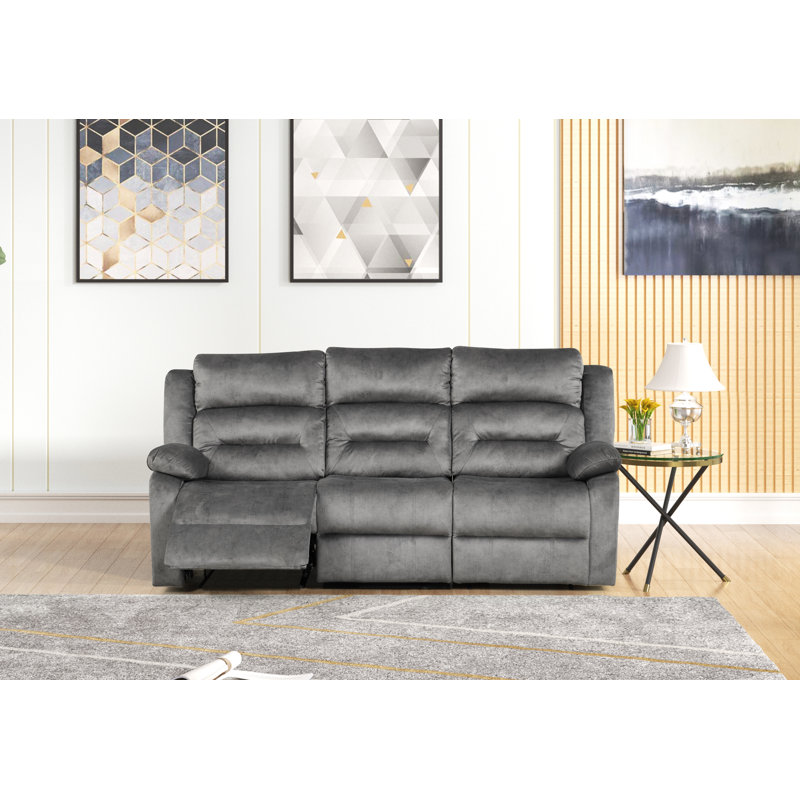 Fauteuil inclinable Octaviean, Manuel, Tissu gris bronze