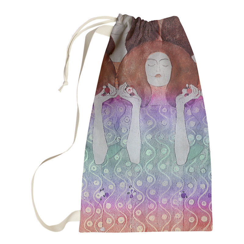 Sac à linge mariés, Petit (H 64 po x l 20 po x P 1,5 po), Rouge / Bleu