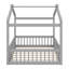 Structure de lit en bois avec clôture-1053917442