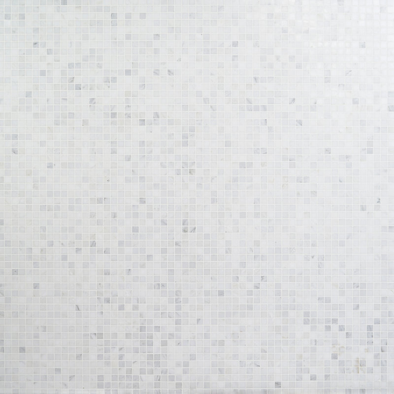 Oriental 0.8" x 0.8" Marble Grid Mosaic Wall & Floor Tile