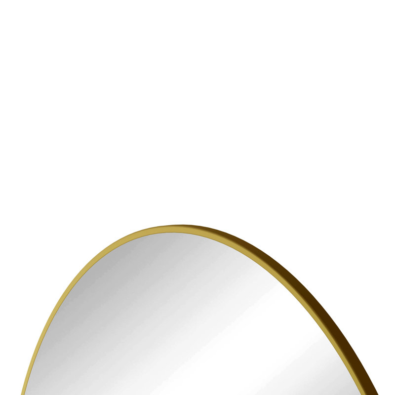 Miroir de salle de bain mural, Gold, 36" x 36"
