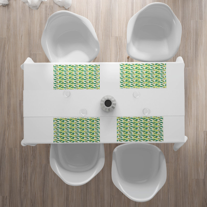 Polyester Floral Rectangle Placemat
